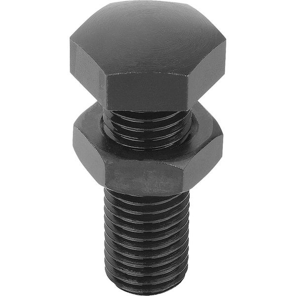 Rest Pad M10X35, H=42, Sw=17, Carbon Steel Tempered And Black Oxidis